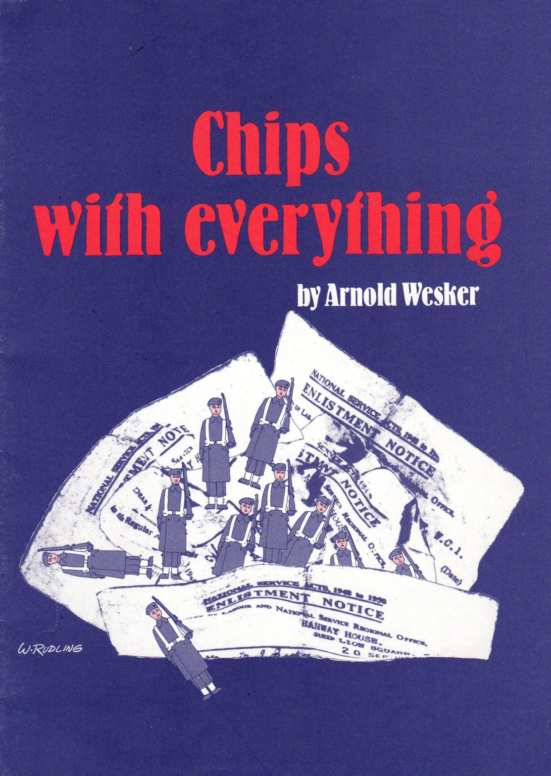 Chips with Everything Poster and Programme Cover William Rudling